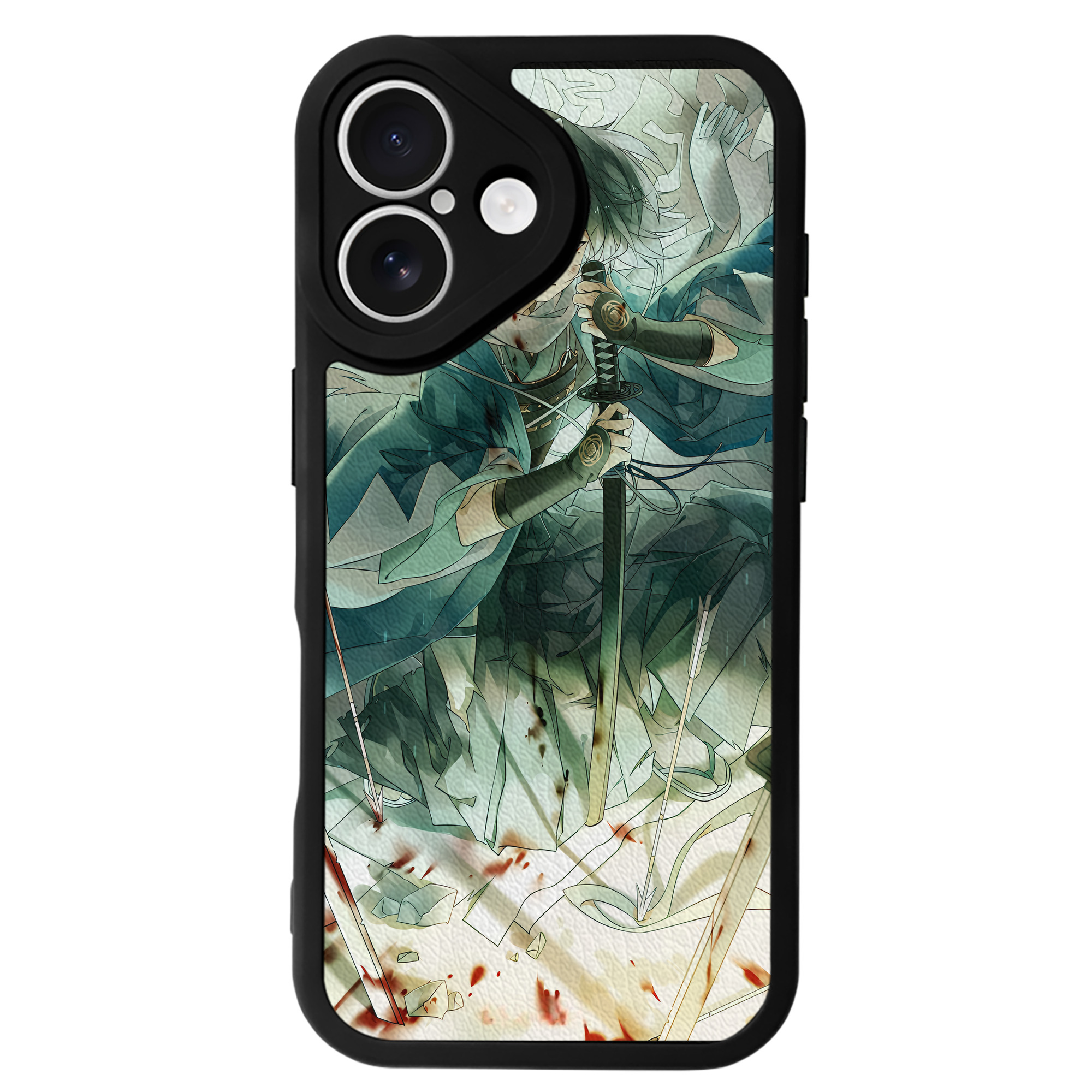 （画像用） 刀剣乱舞 Touken Ranbu 【iPhone 16シリーズ対応】シリコンスマホケース（レザー調） 材質：シリコン